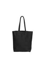 Load image into Gallery viewer, Black Open Top Tote