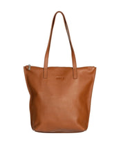 Load image into Gallery viewer, Small Tan Zip Tote