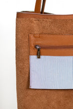 Load image into Gallery viewer, Small Tan Zip Tote