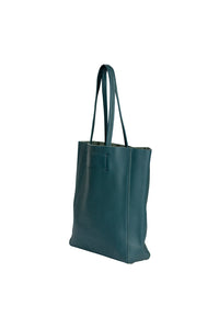 Teal Open top tote