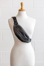 Load image into Gallery viewer, Black Crossbody Bum Bag